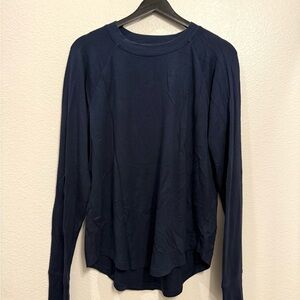 Splits59 Navy Soft Lightweight Womens Pullover Sweater L 22x27